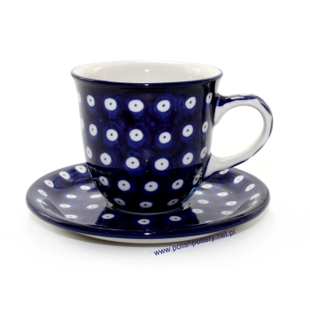 Filiżanka Tulipan 0,2L + spodek II Gatunek dek. 70AX Tradycyjna Kropka